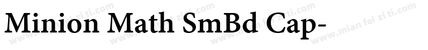 Minion Math SmBd Cap字体转换